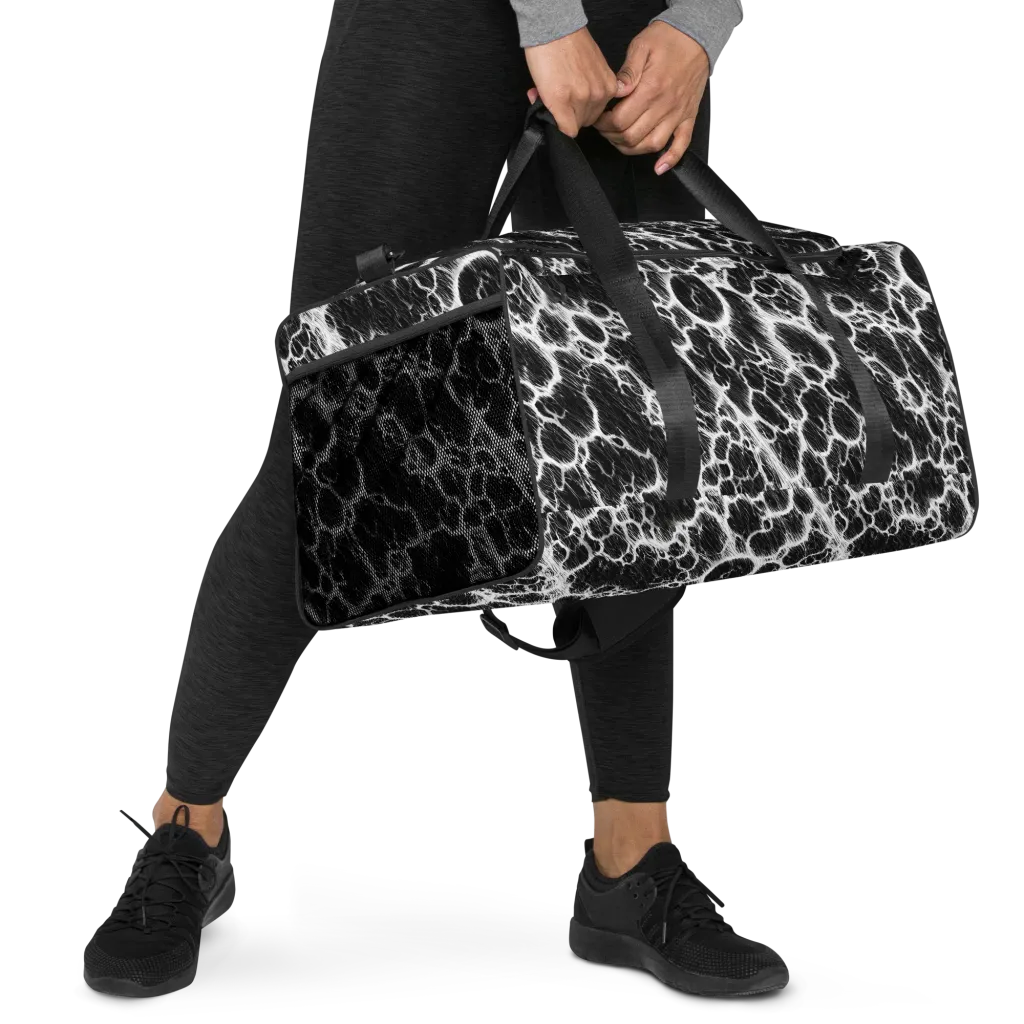 Black Ice Rift on Duffle Bag — Right Front