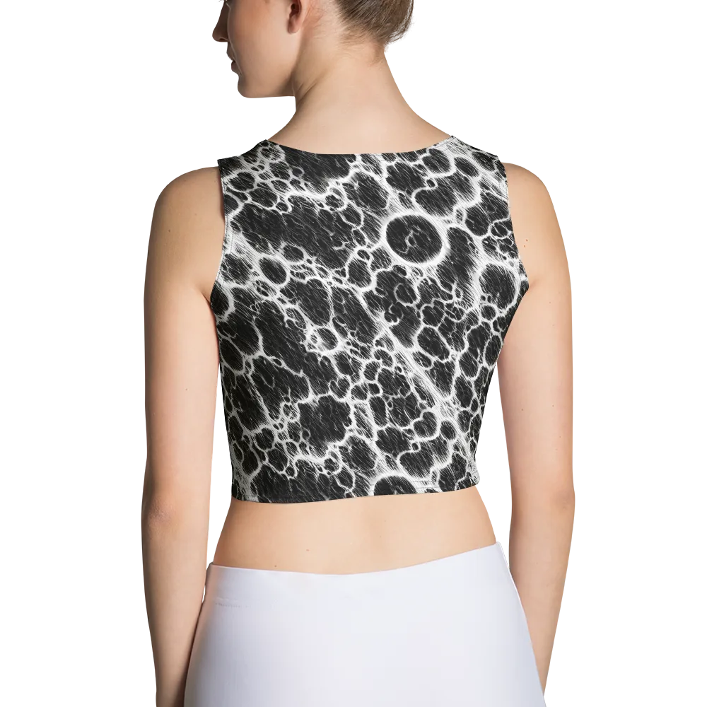 Black Ice Rift on Crop Top — Back