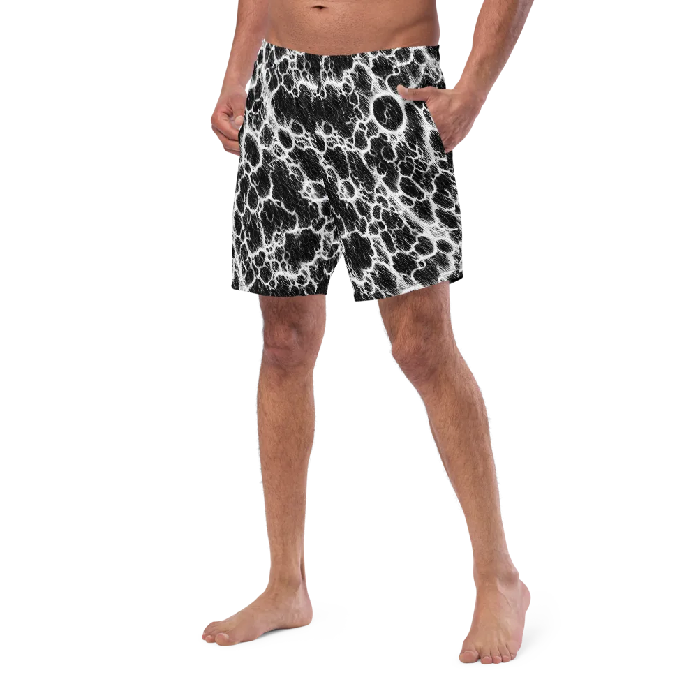 Black Ice Rift on Swim Trunks — Left Front