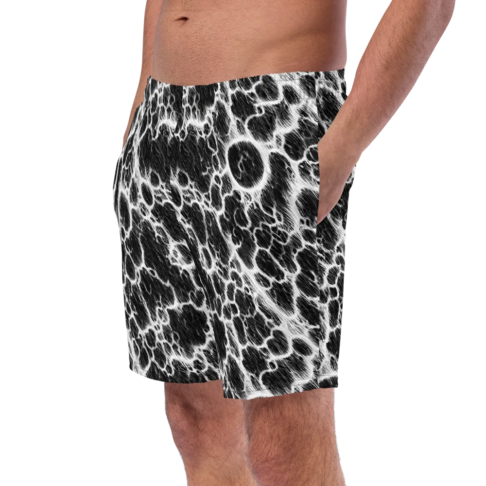 Black Ice Rift on Swim Trunks — Left Front