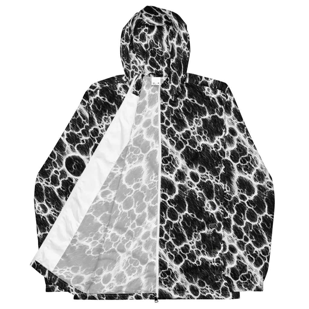 Black Ice Rift on Men's Windbreaker — Front