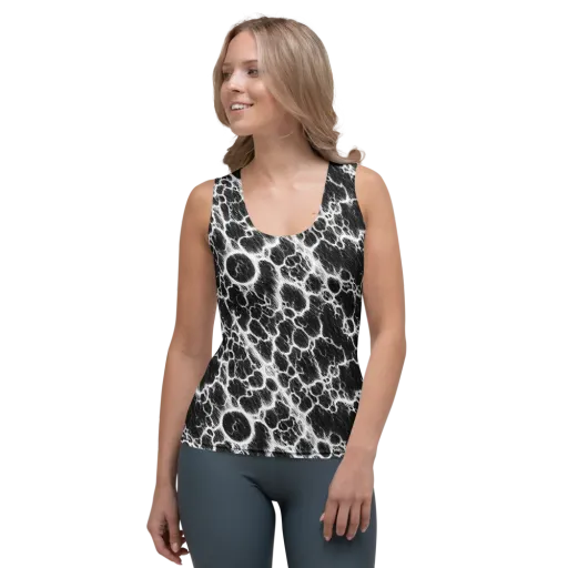 Black Ice Rift on a Women's Tank Top