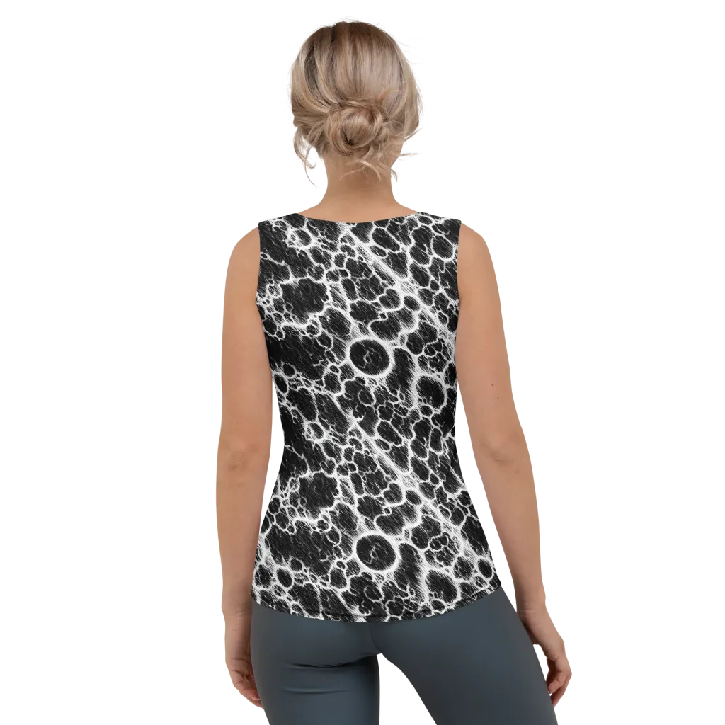 Black Ice Rift on Women's Tank Top — Back