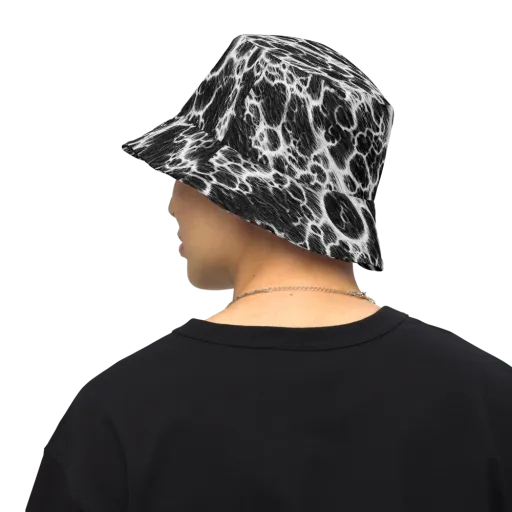 Black Ice Rift on a Reversible Bucket Hat