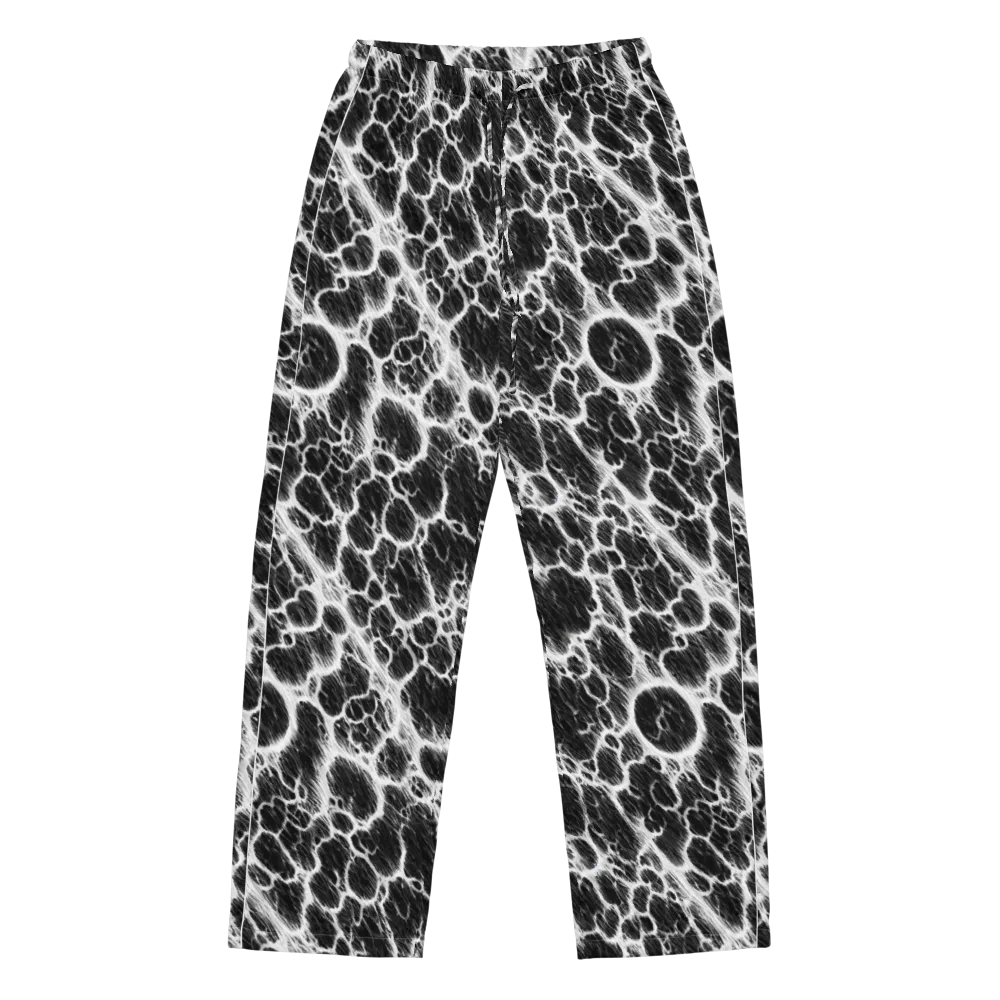 Black Ice Rift on Women's Pajama Pants — Front