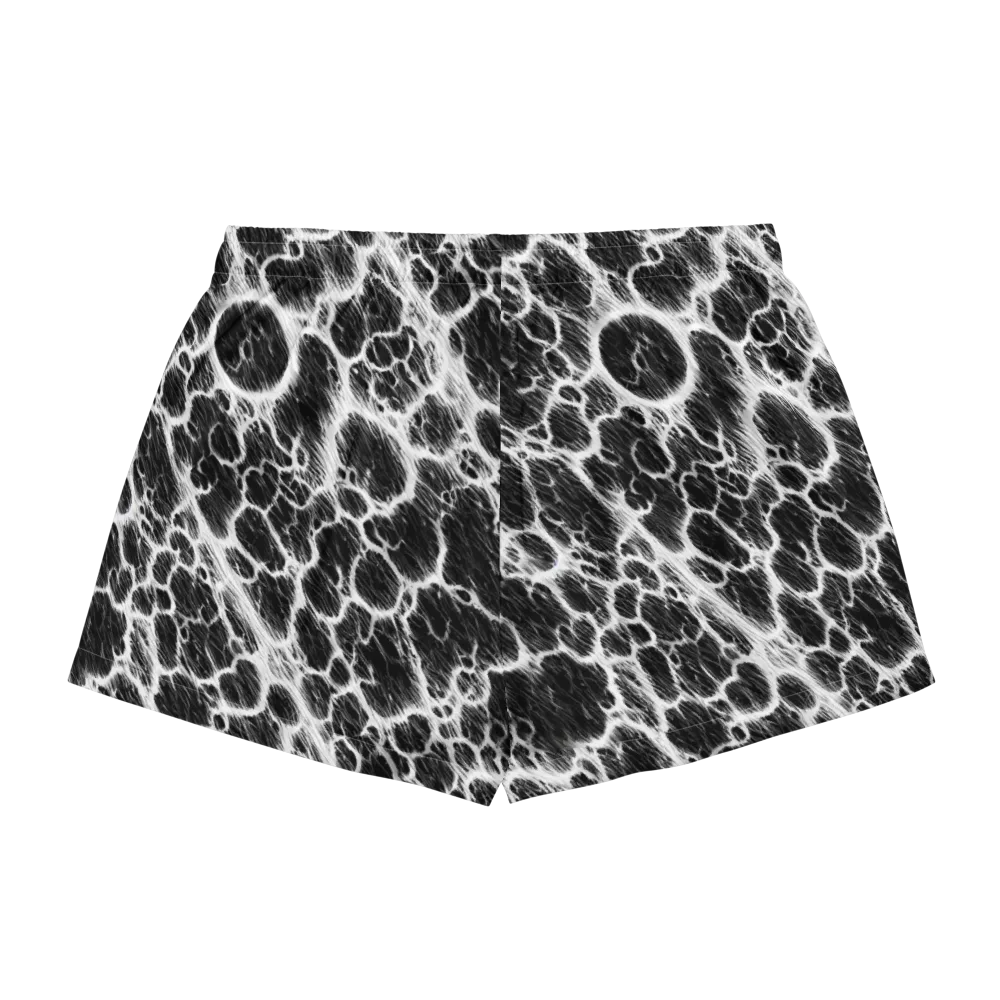 Black Ice Rift on Women's Pajama Shorts — Back