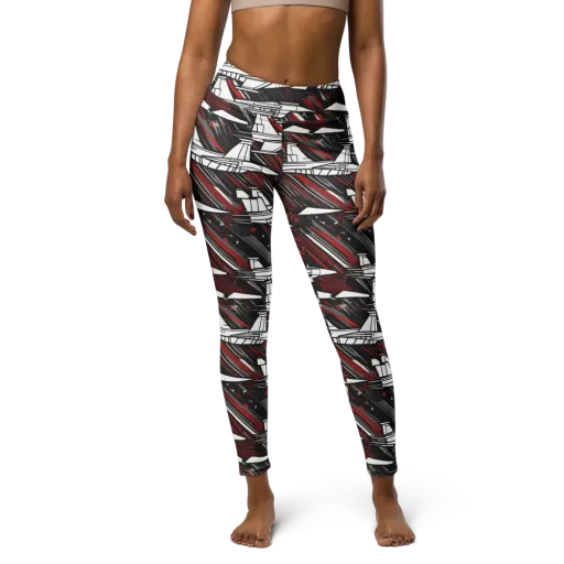 Crimson Airspace on a Yoga Leggings