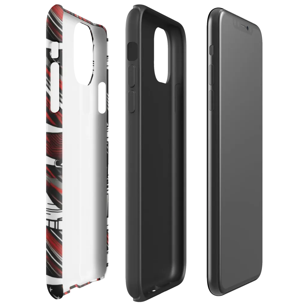 Crimson Airspace on Tough Case for iPhone® — Right