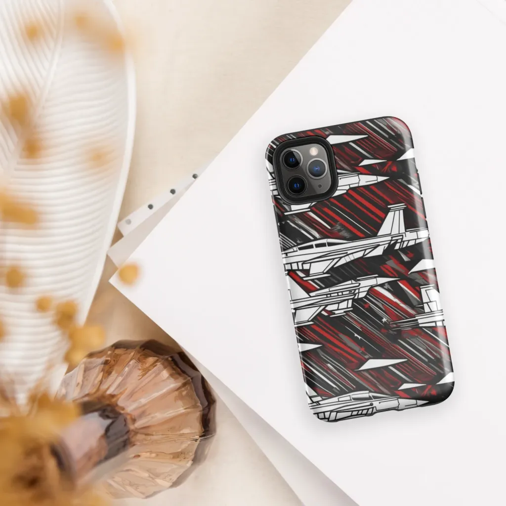 Crimson Airspace on Tough Case for iPhone® — Front