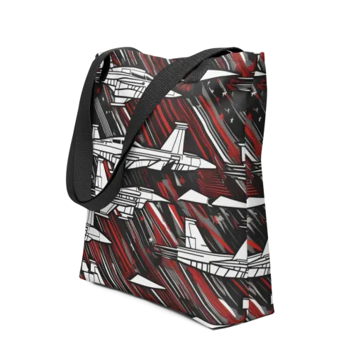 Crimson Airspace on a Tote Bag