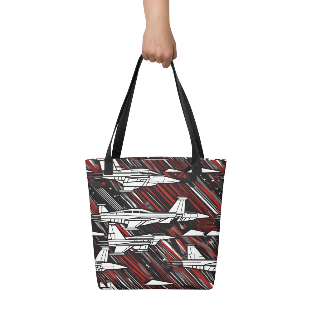 Crimson Airspace on Tote Bag — Front