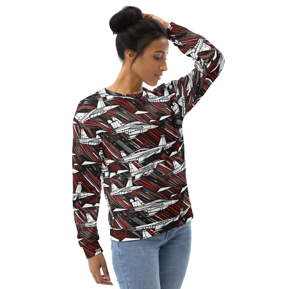 Crimson Airspace on Sweatshirt — Right Front