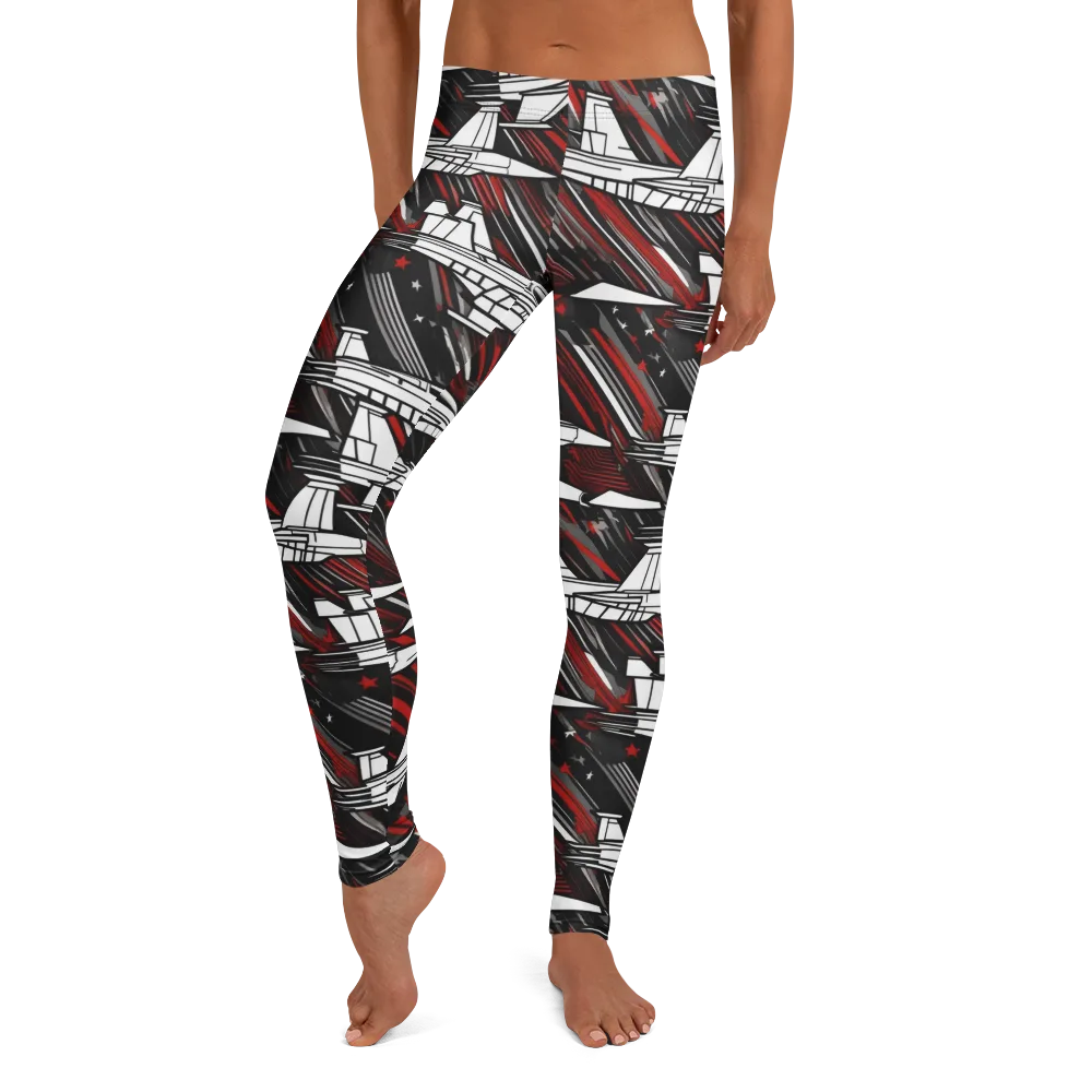Crimson Airspace on Leggings — Front