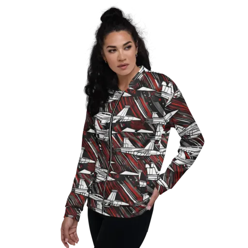 Crimson Airspace on a Bomber Jacket