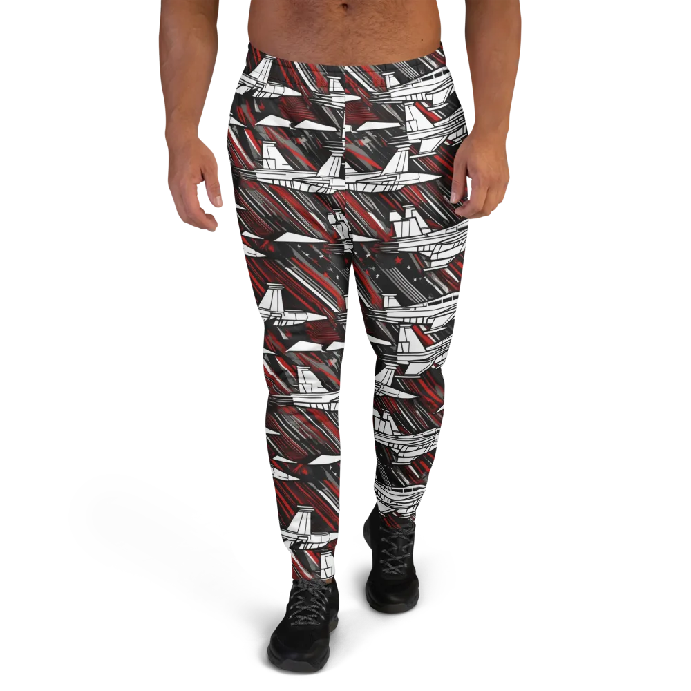 Crimson Airspace on Men's Joggers — Front