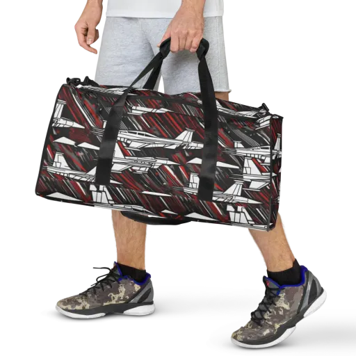 Crimson Airspace on a Duffle Bag