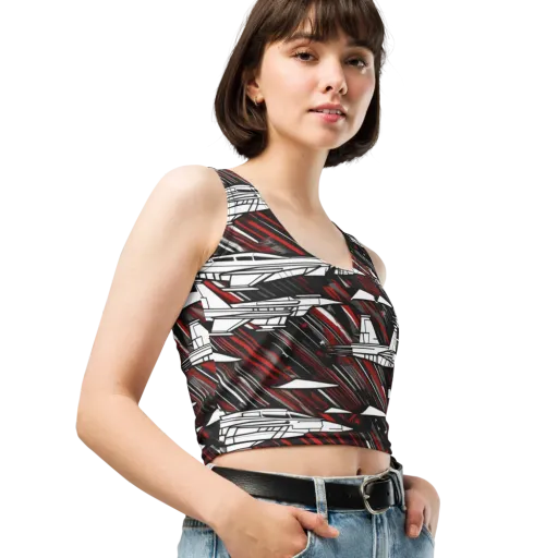 Crimson Airspace on a Crop Top