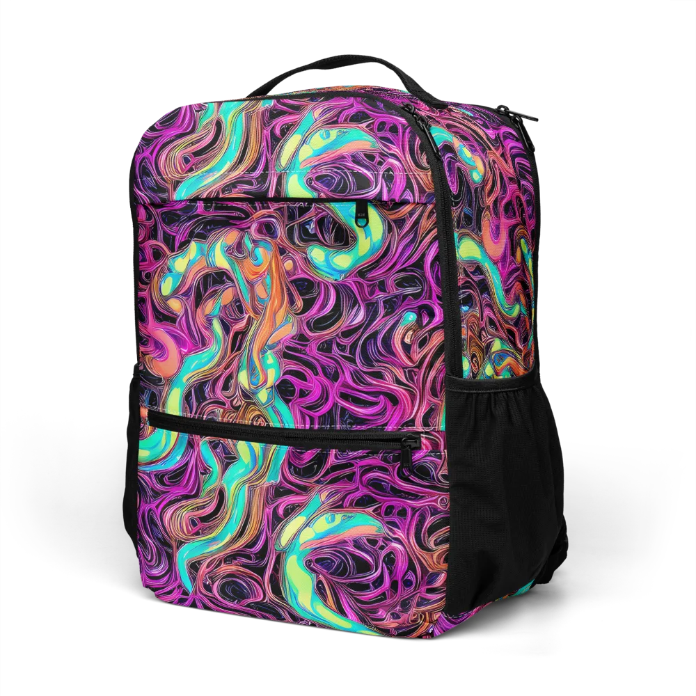 Neon Drizzle on Utility Backpack — Left Front