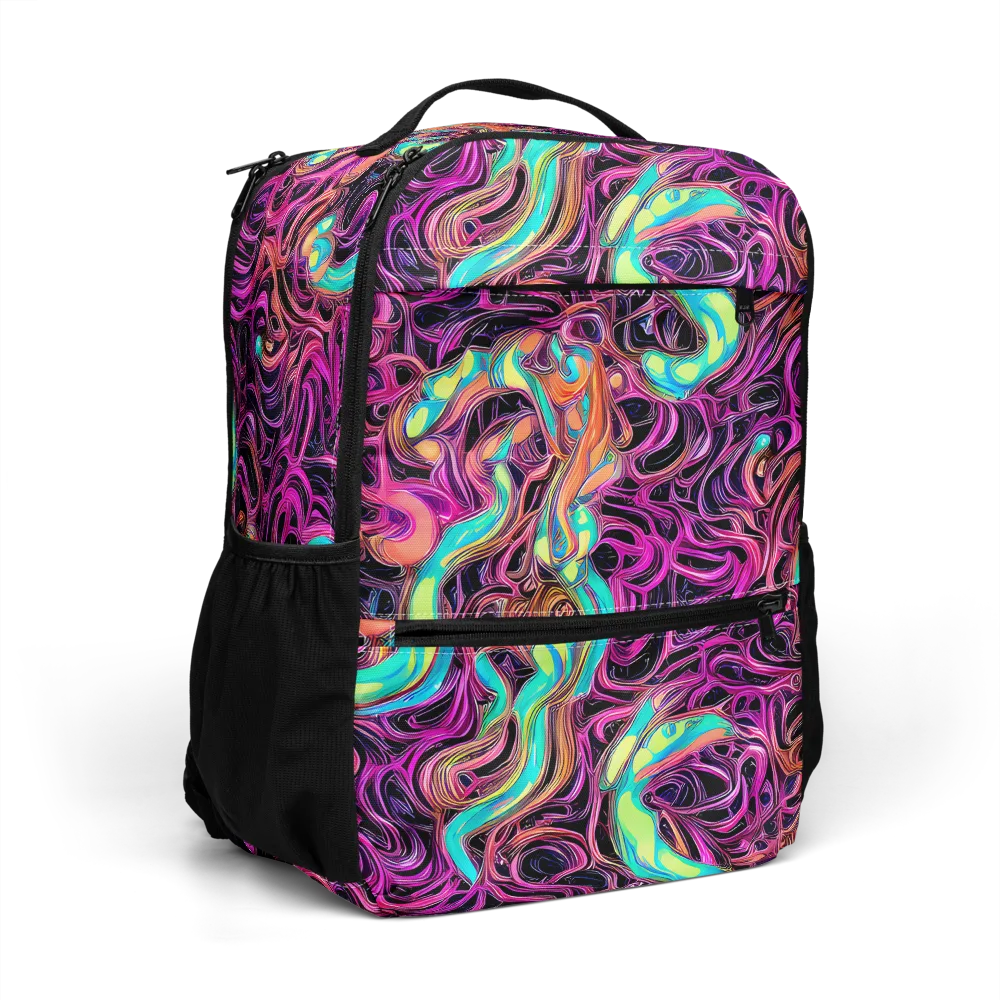 Neon Drizzle on Utility Backpack — Right Front