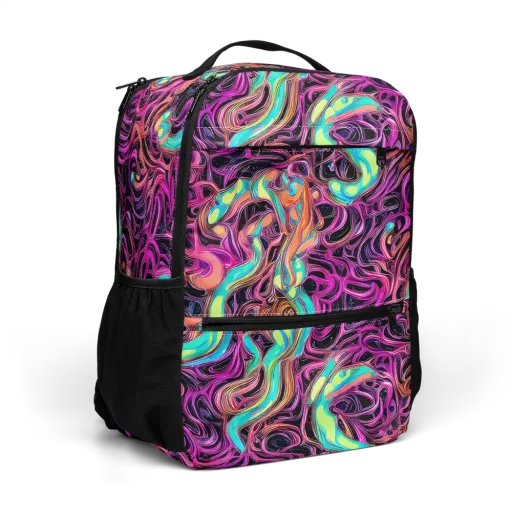Neon Drizzle on a Utility Backpack