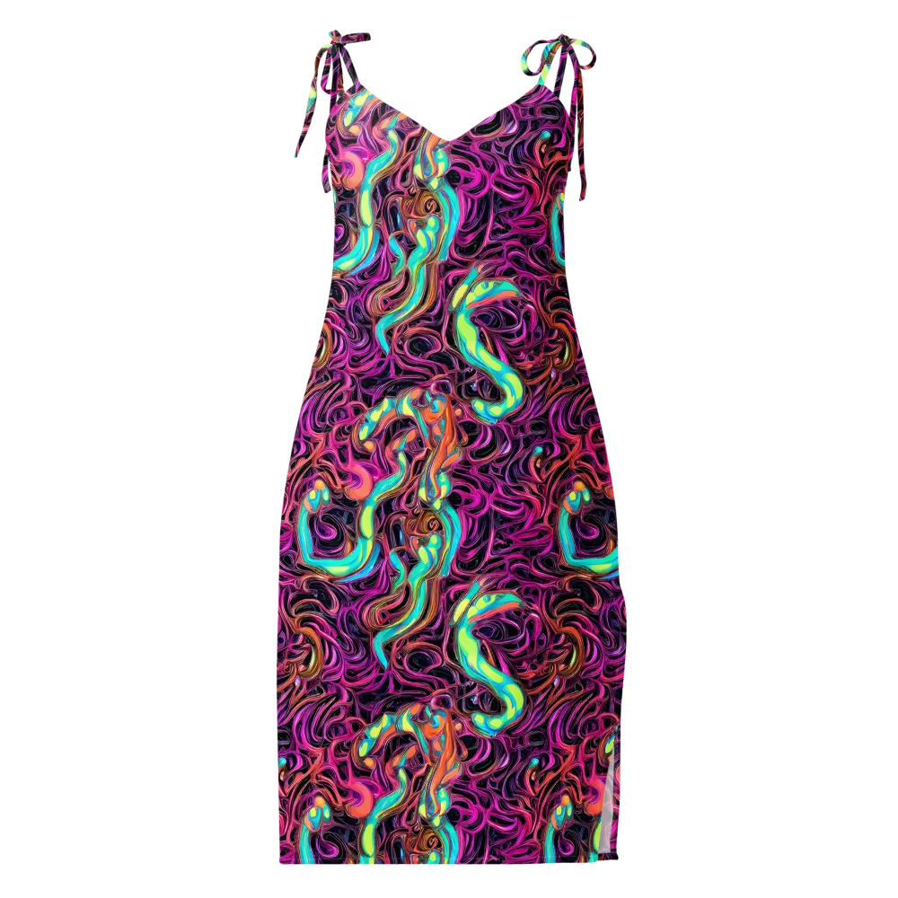 Neon Drizzle on Slip Dress — Front