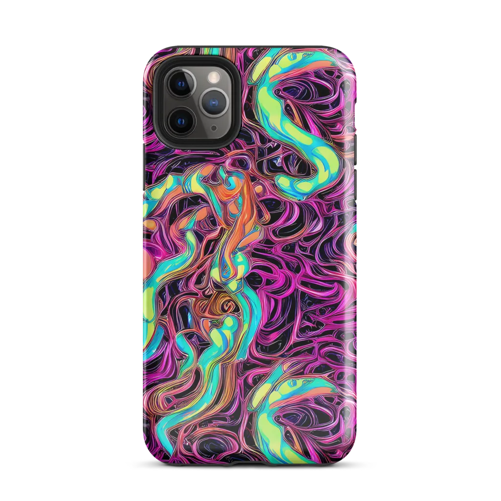 Neon Drizzle on Tough Case for iPhone® — Front