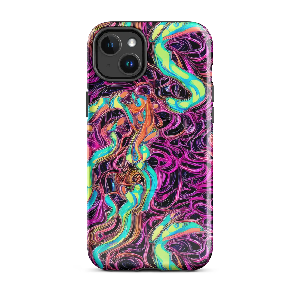 Neon Drizzle on MagSafe Tough Case for iPhone® — Front