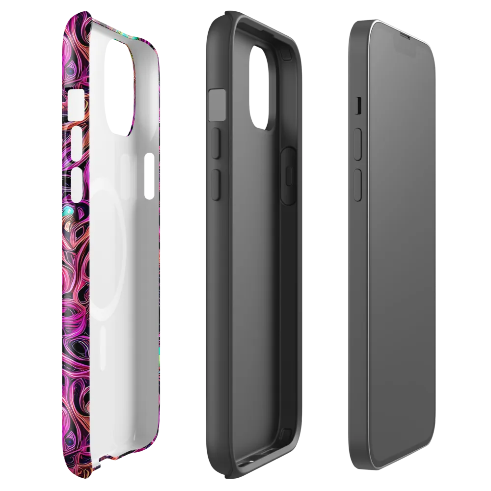 Neon Drizzle on MagSafe Tough Case for iPhone® — Front