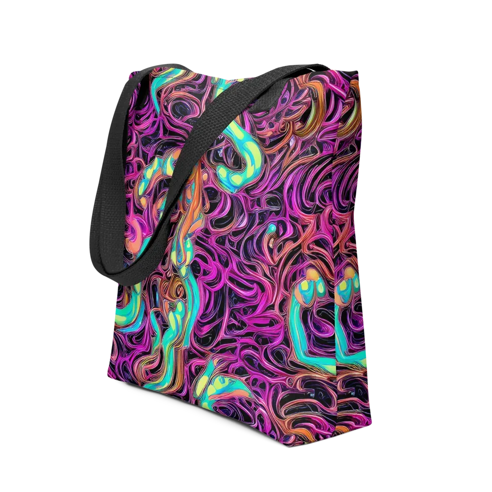 Neon Drizzle on Tote Bag — Front