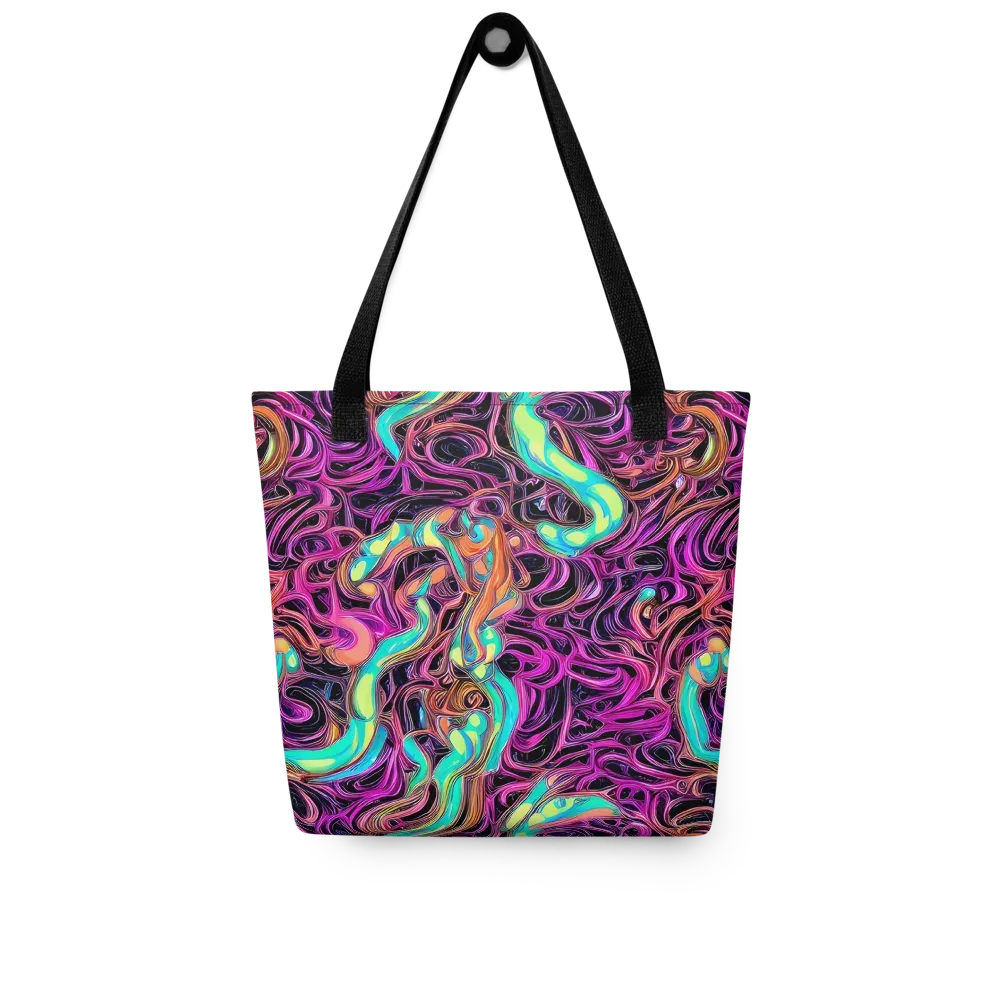 Neon Drizzle on Tote Bag — Front