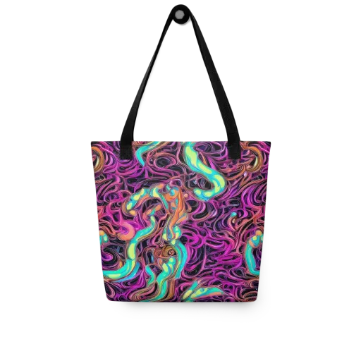 Neon Drizzle on a Tote Bag