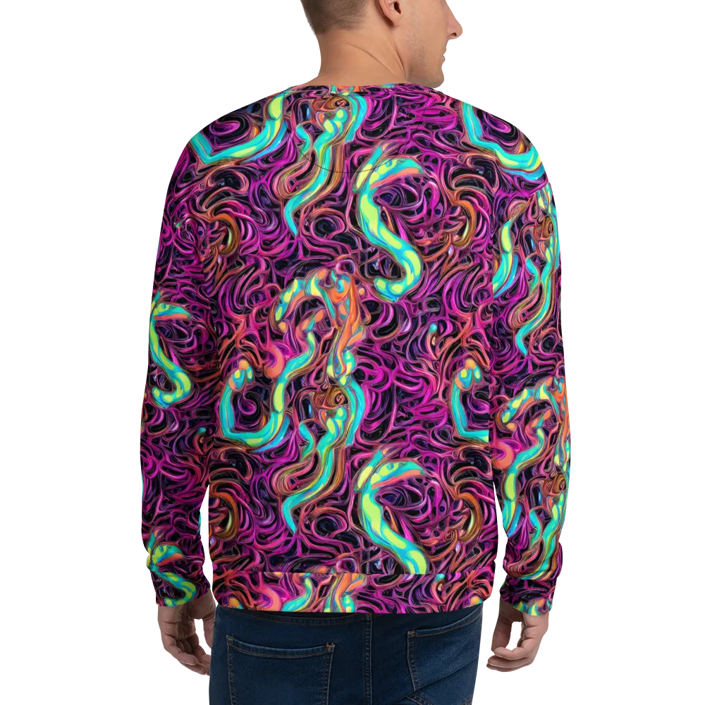 Neon Drizzle on Sweatshirt — Back
