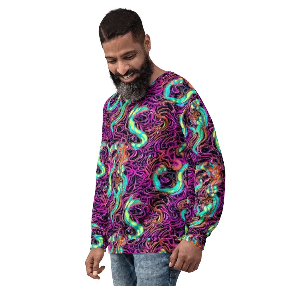 Neon Drizzle on Sweatshirt — Left Front