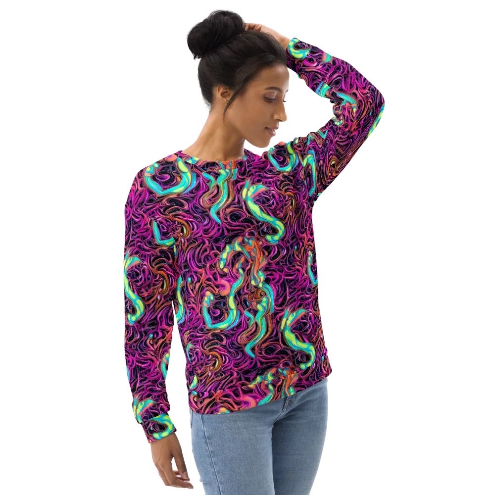 Neon Drizzle on Sweatshirt — Right Front