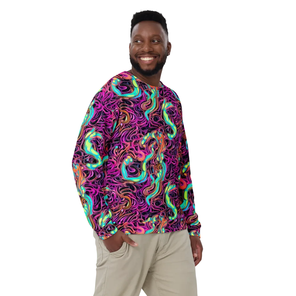 Neon Drizzle on Sweatshirt — Front