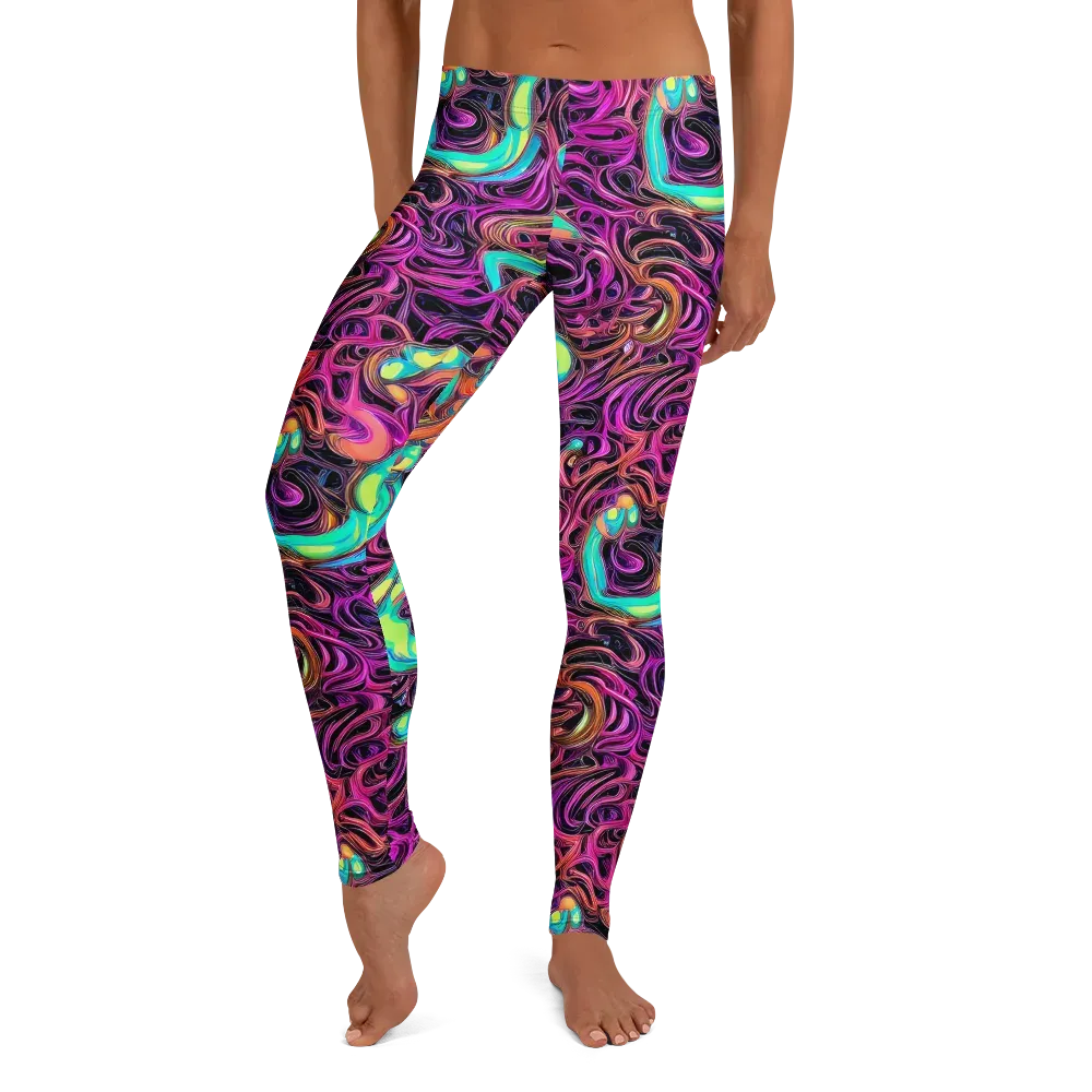 Neon Drizzle on Leggings — Front