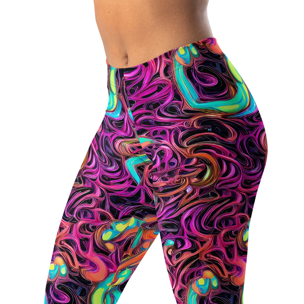 Neon Drizzle on Leggings — Left Front