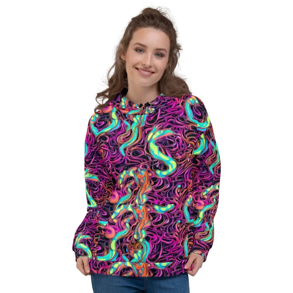 Neon Drizzle on Hoodie — Front