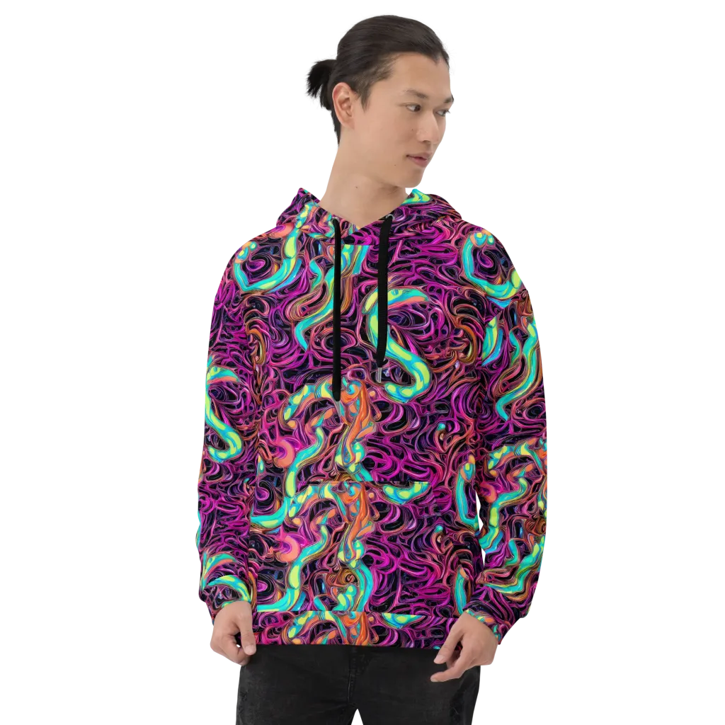 Neon Drizzle on Hoodie — Front