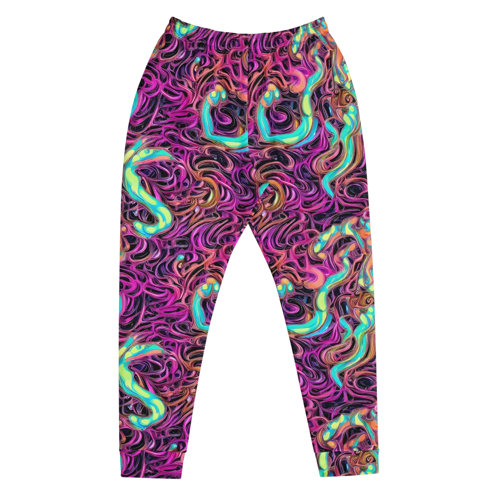 Neon Drizzle on Men's Joggers — Front
