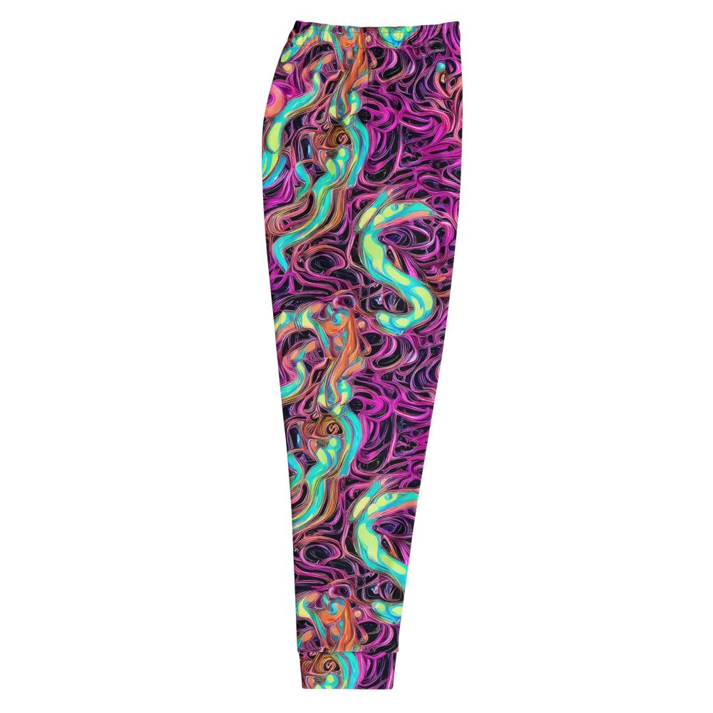 Neon Drizzle on Men's Joggers — Right