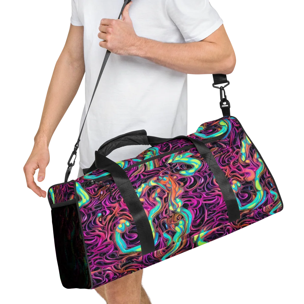 Neon Drizzle on Duffle Bag — Right Front