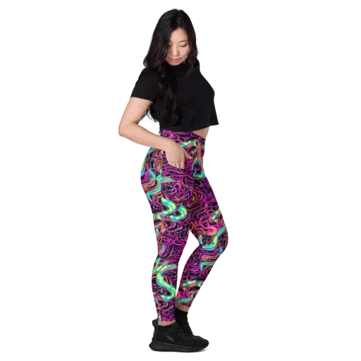Neon Drizzle on a Leggings with Pockets