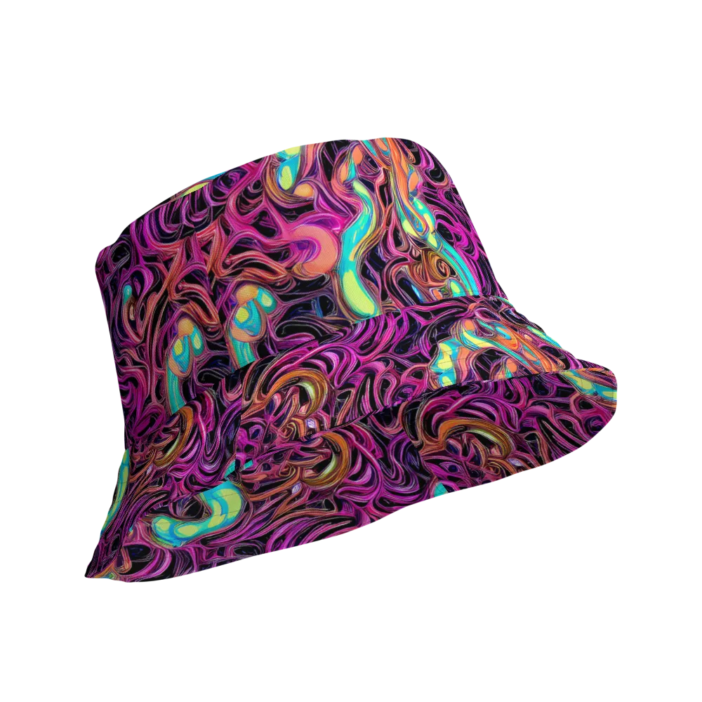 Neon Drizzle on Reversible Bucket Hat — Product details Outside