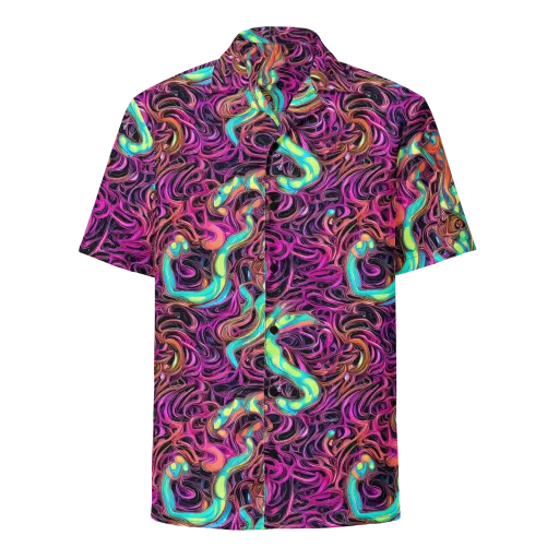 Neon Drizzle on a Button Shirt