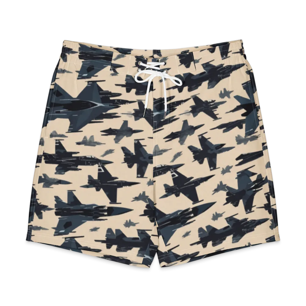 Jet Stream on Men's Board Shorts — Front