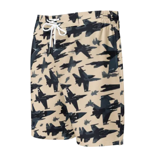 Jet Stream on a Men's Board Shorts