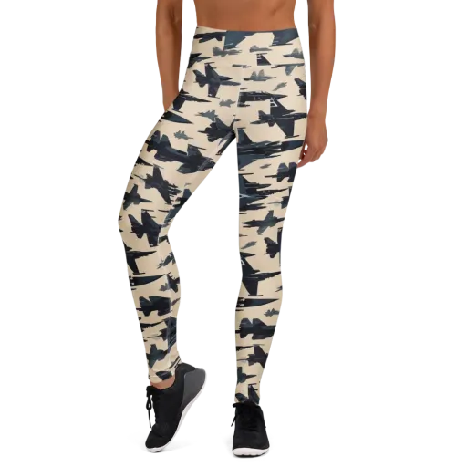 Jet Stream on a Yoga Leggings