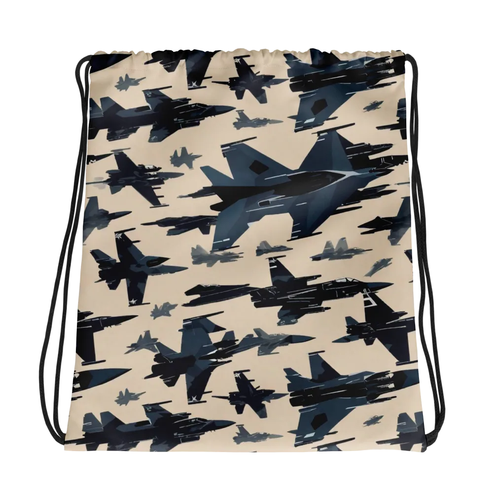 Jet Stream on Drawstring Bag — Photo