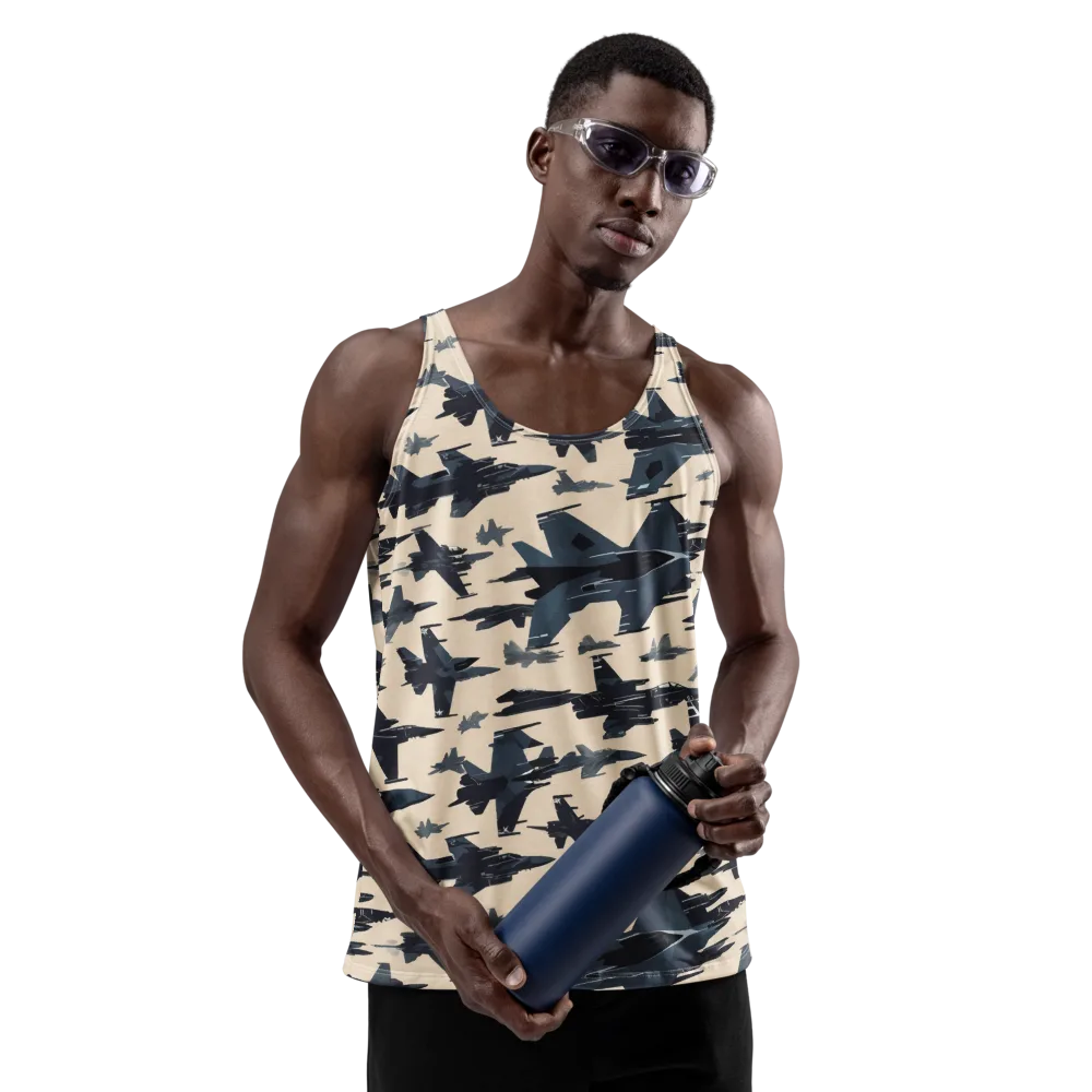 Jet Stream on Men's Tank Top — Front